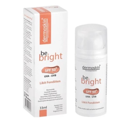 Dermoskin Be Bright SPF 50+ Likit Medium Fondöten 33 ML