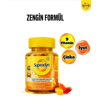 Supradyn Kids Multivitamin 60 Tablet SKT 26.04.2025