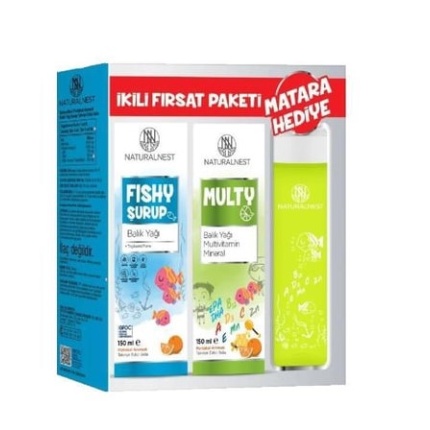 Naturalnest Fishy 150 Ml Multy 150 Ml 2 Si Bir Arada + Matara