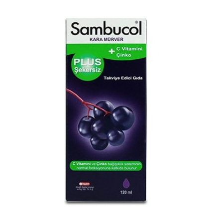 Sambucol Plus Şekersiz Şurup 120 ml