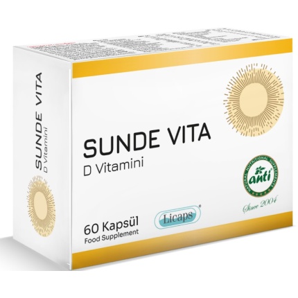 Anti Sunde Vita Vitamin D3 1000 / 60 Kapsül